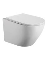 Inodoro suspendido rimless elba blanco mate |solo inodoro |3-4,5l ahorro