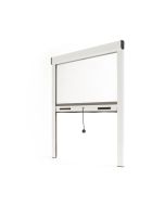 Mosquitera enrollable para ventana recortable 80x130 cm - blanco