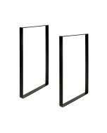 Pata de mesa rei 927 | 385x40x710 mm | negro poro | 2 uds. | acero