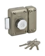 Yale yv25bt-40 cerradura de botón y cilindro de 5 pines - 4 llaves - beige
