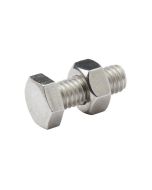 Perno y tuerca hexagonal 6x16 mm 10 uds