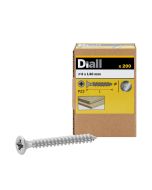 200 TORNILLOS PARA MADERA INOX PZ 4x40 MM DIALL