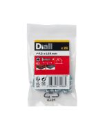 25 Tornillos autoperforantes de acero 4,2x19 mm Diall