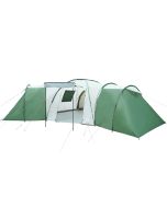 vidaXL tienda de campaña familiar iglú 12 personas impermeable verde