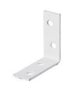 Escuadra de silla caras iguales 60 x 60 x 15 mm plastificada blanca