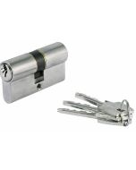 Cilindro doble te5 - 30 x 30 mm pletina 13,2 para cerraduras smm - latón ni