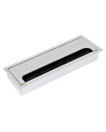 Pasacables quadrum para mesa, rectangular (159x80mm,