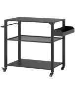 Carrito de parrilla 105x50x79 cm acero, metal Outsunny