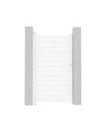 Puerta jardin de aluminio "eric" - 101.2 x 180.9 cm - blanco
