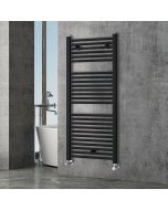Kibath secatoallas radiador circuito calefac. De 120x50 cm negro de acero