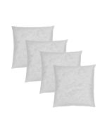 Pack 4 rellenos de cojín 45x45cm fibra hueca fusionhome