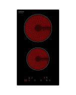 Placa de cocción vitrocérmica oceanic - 2 fuegos - 2900w - controles táctil