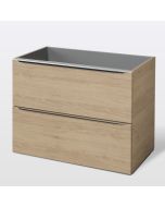 Mueble de baño suspendido Idalie color roble 80x45cm