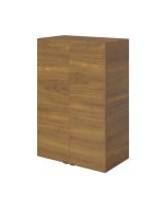Mueble de baño auxiliar suspendido Idalie color nogal 90x60x36cm