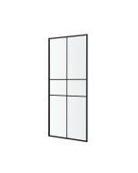 Mampara de ducha fija 70 cm Negro nate Izza