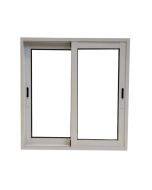 Ventana aluminio corredera blanco 100x100 cm