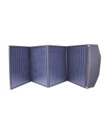 Panel solar portátil 100w 18v monocristalino, maletín negro impermeable