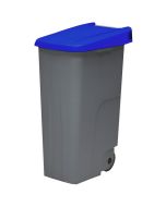 110 l - tapa cerrada | azul | contenedor de basura denox  65, 85 y 110 - d