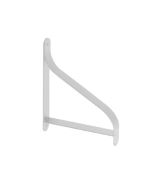 Escuadra de balda rei 1472 | 25x210x206 mm | blanco mate