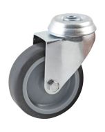 Rueda giratoria - avl - ø 50 mm - goma gris - carga 50 kg