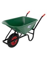 Carretilla de obra y construcción cubeta acero capacidad 100l carga 150kg