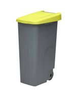 110 l - tapa cerrada | amarillo | contenedor de basura denox  65, 85 y 110