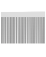 Cortina para puertas de PVC pastel gris con blanco / 120 x 220