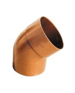 Codo de bajante pvc 45º color cobre