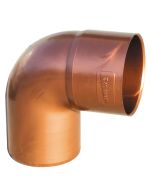 Codo de bajante pvc 87º color cobre