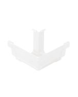 Ángulo exterior de canalón pvc recto blanco 120 mm