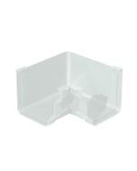Ángulo interior de canalón pvc recto blanco 120 mm
