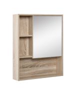 Armario con espejo 60x15x76 cm tablero de partículas color marrón kleankin