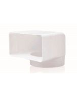 Codo mixto 90º ø 125 a 55 x 220 mm