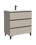 Mueble de baño Eyra color moka mate 80cm