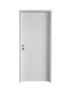 Puerta de entrada metálica Line 4r blanca derecha 210x91cm