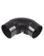 Codo esmaltado negro 90º ø 120 mm