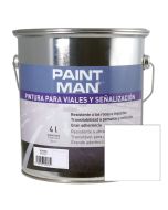 Pintura para viales y señalización blanco paintman 4 l