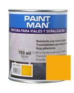 Pintura para viales y señalización amarillo paintman 750 ml