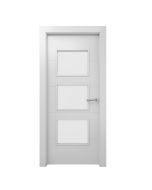 Puerta de Interior Ons blanca acristalada 72,5cm izquierda con tapajuntas