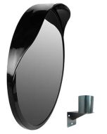 Ferretelix® espejo convexo exterior 45 cm con visera y soporte de pared | s