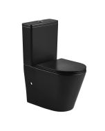 Inodoro cerámica atria negro cisterna baja