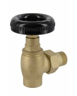 Llave manual negra para radiador de hierro fundido