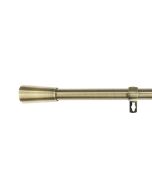 Barra de acero extensible y decorativa (dorado, 120-210cm taza)