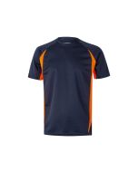 Velilla camiseta t‚cnica bicolor s azul navy/naranja fl£or