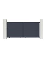 Puerta corredera de aluminio soldado eiger 3m h.160cm