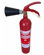 FERRETELIX® Extintor de 2kg de co2  con soporte de pared y difusor