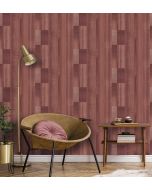 Papel pintado texturizado tnt tablas madera envejecida terracotta