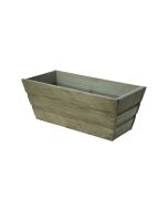 Jardinera de balcon de madera 50x20x19 cm recta autoclave - madelea