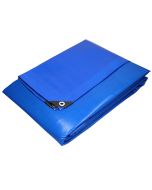 Lona de protección impermeable con ojales 6x10m 60m² azul ecd germany