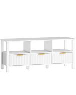 Mueble de tv 120x39.5x50 cm color blanco Homcom, hogar - muebles de salón